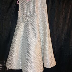 Elegant Silver Kids Dress